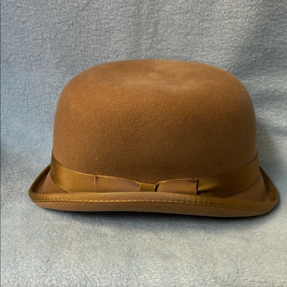 Reed Hill Camel Fur Blend Bowler Hat size 7 1/4 - Picture 1 of 7